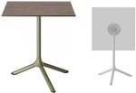 Стол ламинированный обеденный складной Scab Design Tripe Folding, оливковый, кортен