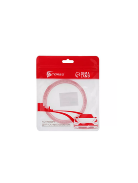 Клейкая лента TORSO скотч двусторонняя прозрачная 12мм x 200см