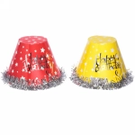 Шляпа праздничный «С днем рождения» с мишурой