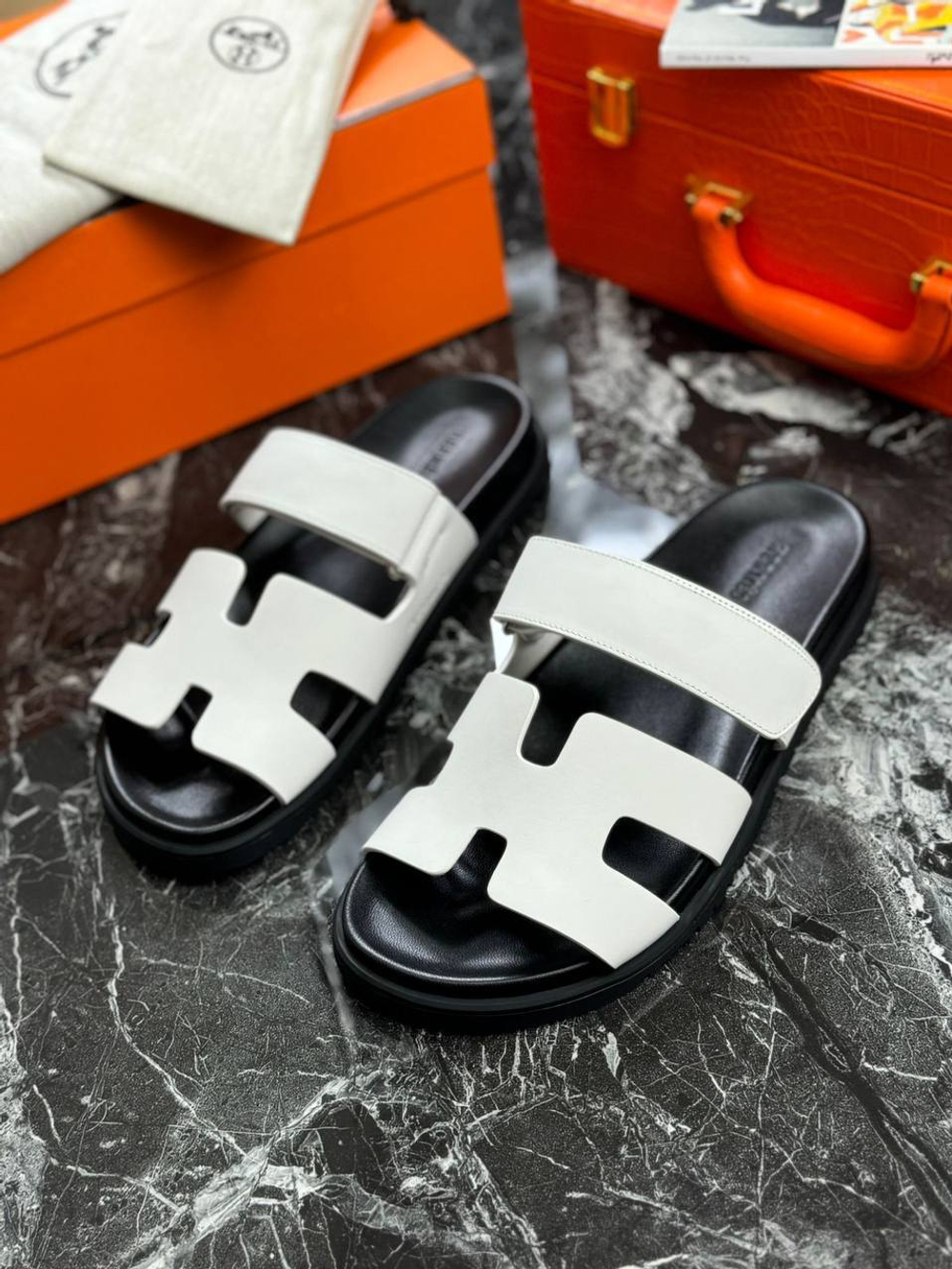 Шлепанцы Hermes, арт. 474214790