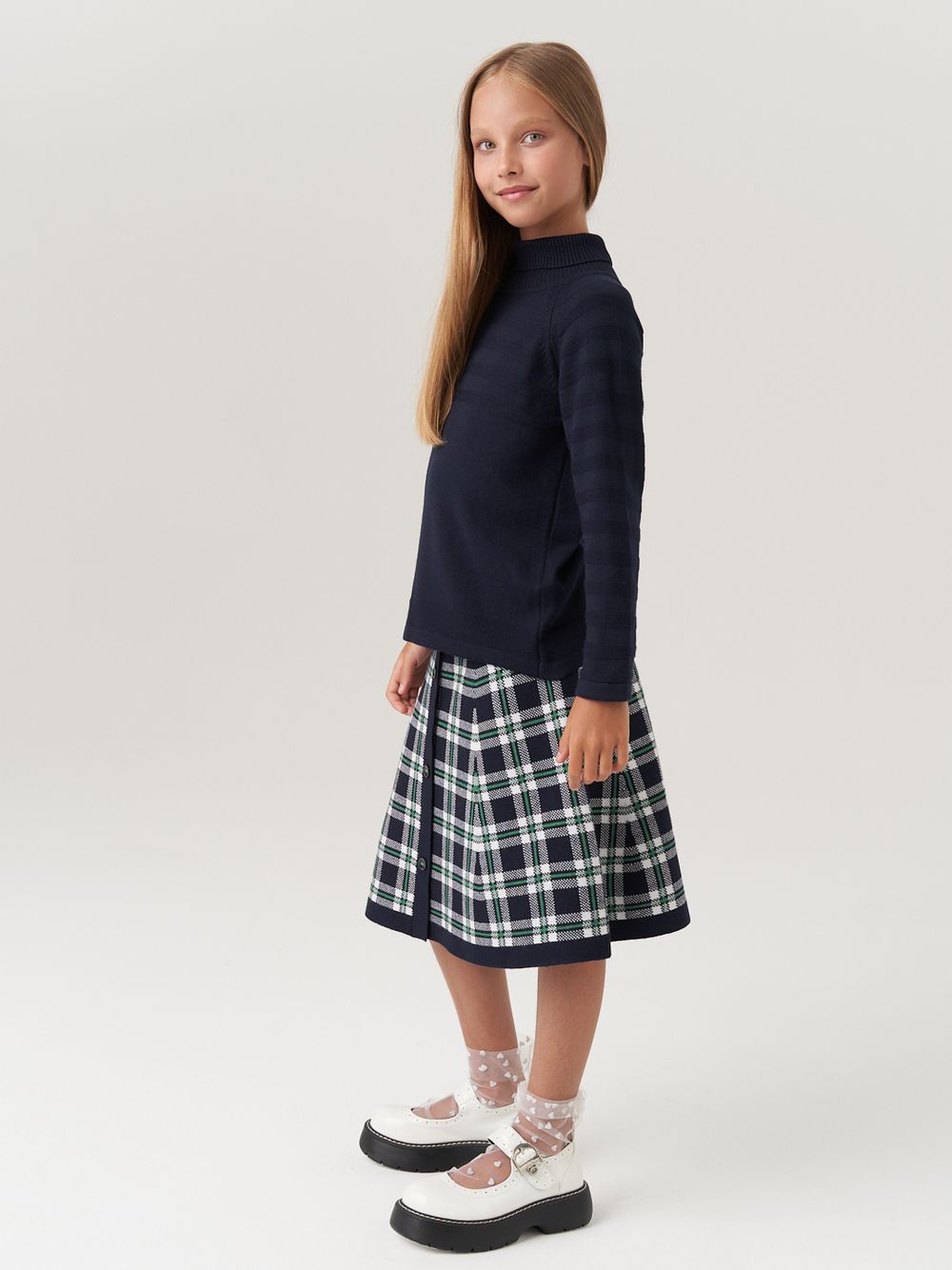 Водолазка в школу для девочки AT743  синий