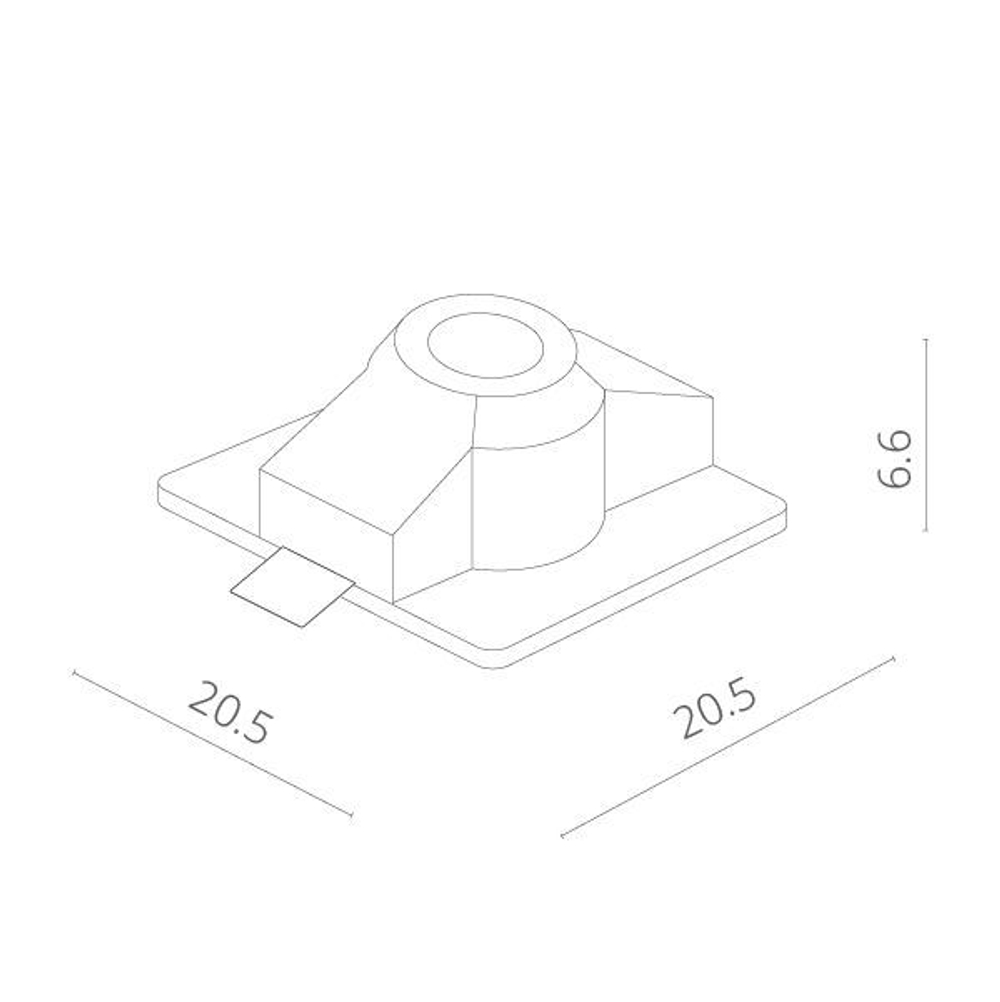 Встраиваемый светильник Arte Lamp INVISIBLE A9410PL-1WH