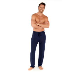 Мужские брюки домашние темно-синие HOM COCOONING Trousers 402674_4000RA