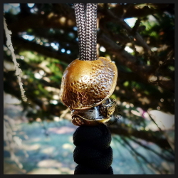 Бусина "Дух леса" для темляков или браслетов , латунь