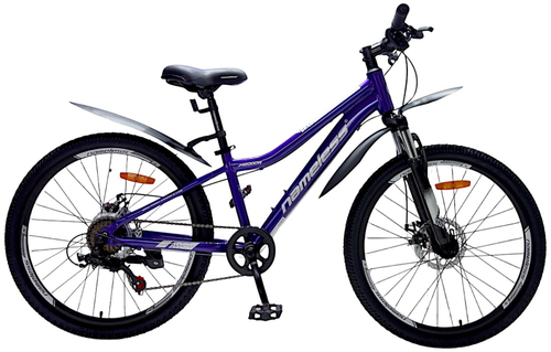 Велосипед 24" Nameless J4200DW, фиолетовый, 12"