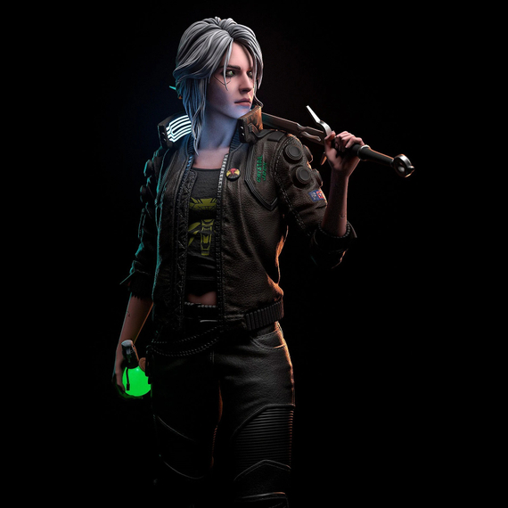 Cyberpunk Ciri - The Witcher / Cyberpunk 2077