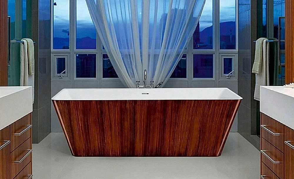 Ванна акриловая Lagard Vela lgd-vla-bw 168х80 белая,коричневая