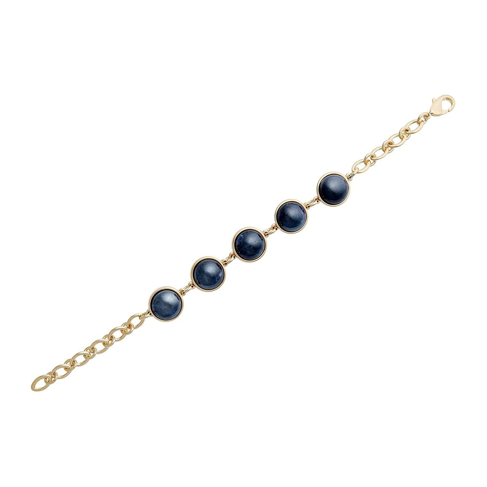 Браслет классический Possebon Pearl Sodalite C1362.22 BL/G