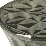 Кофейный столик Rock Crystal диаметр 31 пластик, дымчатый