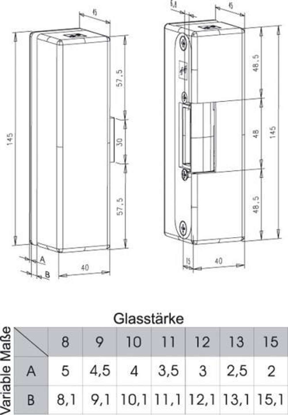 Электрозащелка effeff 9334VGL10