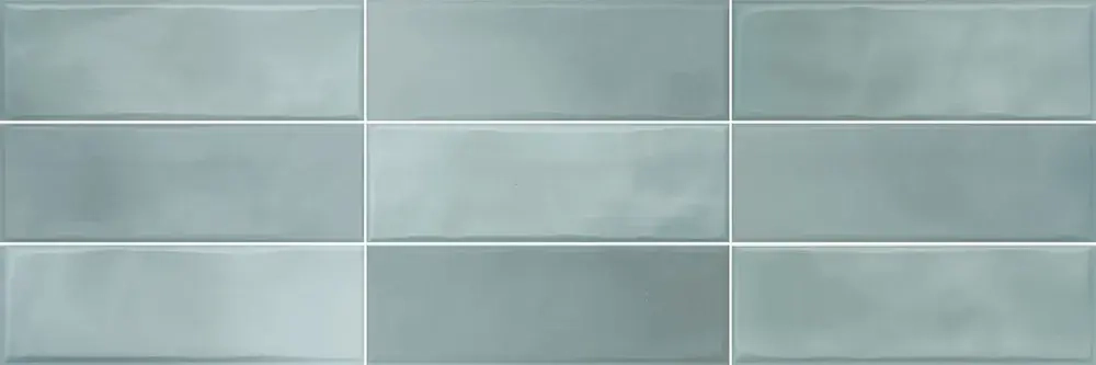 Настенная плитка Alma Ceramica TWU11STL101 Style 200x600 зеленая глянцевая моноколор