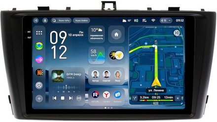 Магнитола для Toyota Avensis T270 2008-2015 (рамка черная) - Teyes CC4-PRO монитор 9.5" 2K QLED на Android 13, Snapdragon 778G, AI, CarPlay, DSP, 4G SIM-слот