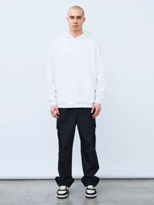 Худи оверсайз без начеса (белый)