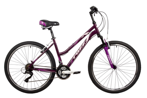 Велосипед FOXX 26" SALSA фиолетовый,сталь, размер 15"