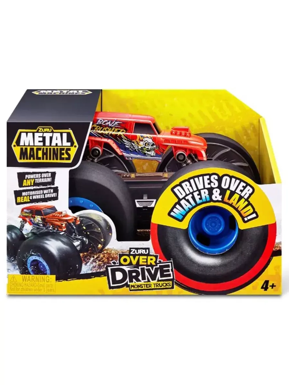 Машинка Монстр Трак Zuru Metal Machines Over Drive Зуру 6799