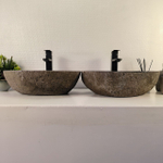 Раковина из речного камня ПАРА! RS-65485 49*33*15 0865