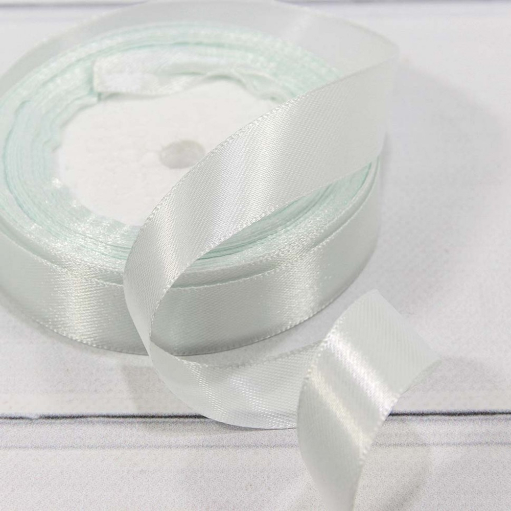 Лента Атласная 2см х 28м Сатин (Белый)