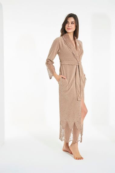 Халат женский  велюровый жаккард 0497  NUSA Турция