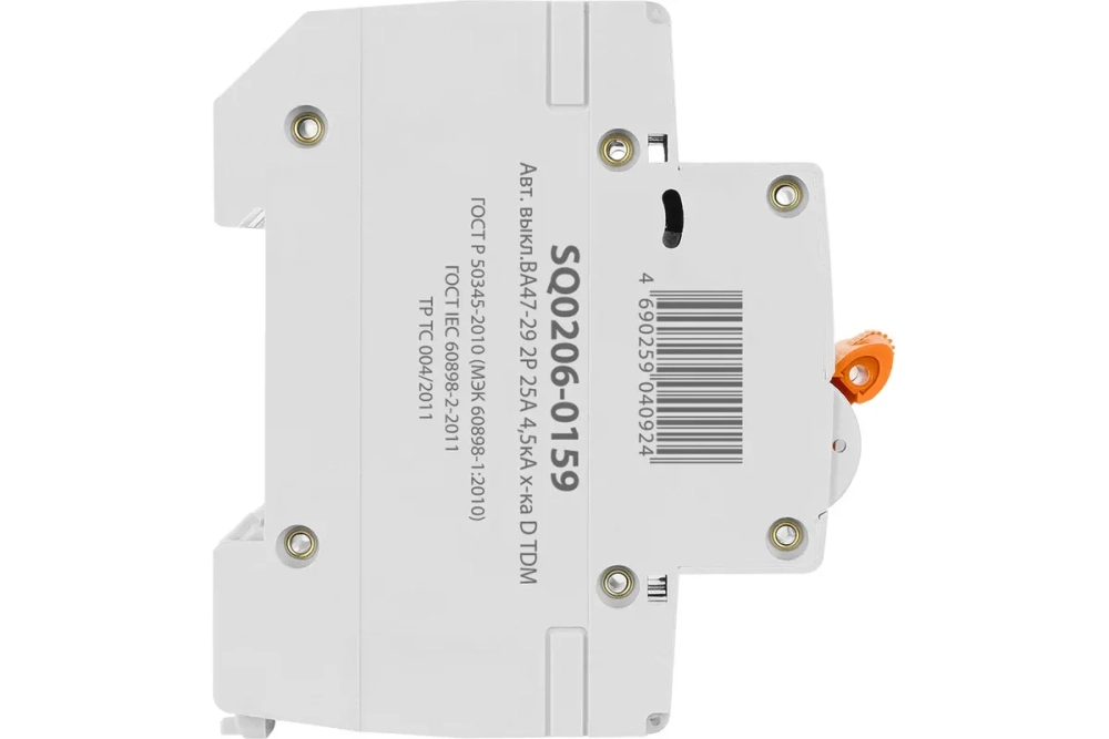 Автоматический выключатель TDM D 25А 2Р 4.5кА SQ0206-0159