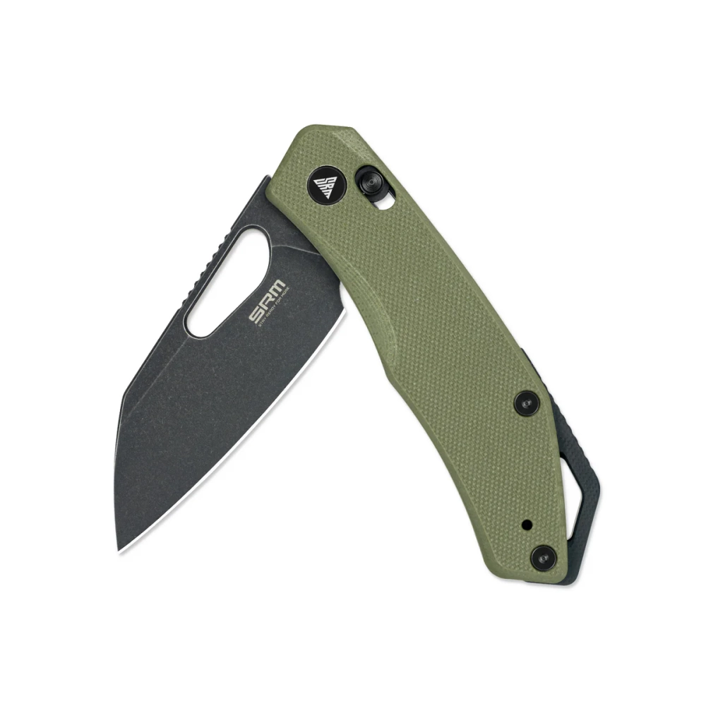 Нож складной SRM 261M-GP Cub PVD (154CM, Green G10)