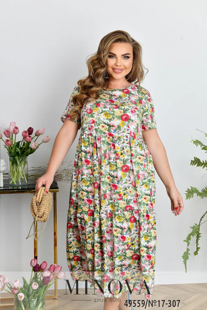 Платье 17-307-молочный Minova