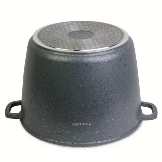 Кастрюля 10 л. из литого алюминия Kamille KM 4428 с мраморным покрытием