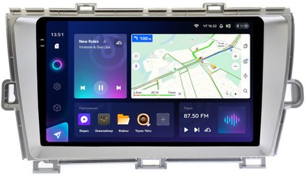 Магнитола для Toyota Prius 30 2009-2015 (правый руль) - Teyes CC3-2K QLed Android 10, ТОП процессор, SIM-слот, CarPlay