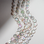 Жемчуг культивированный в форме монетки A Grade, белый, 14,5мм