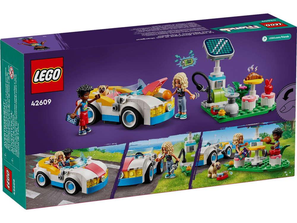 LEGO Friends 42609 «Электромобиль и зарядная станция» — эко-игра, Хартлейк-Сити