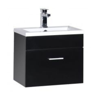 Тумба с раковиной Aquanet Нота 50 черный
