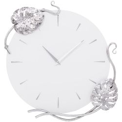 Часы настенные Monstera Deliciosa (Монстера) Айс