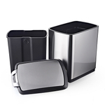 Ведро для мусора, прямоугольное, внутр ведро, Foodatlas JAH-7412, 30 л