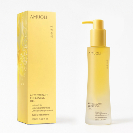 AMIJOLI Antioxidant Cleansing Oil Yuzu&Resveratrol Гидрофильное масло для снятия макияжа с экстрактом юдзу и ресвератролом 120мл