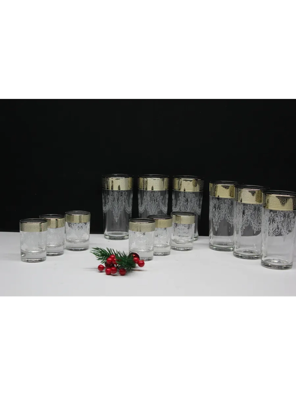 Набор 12 предметов стакан и стопка