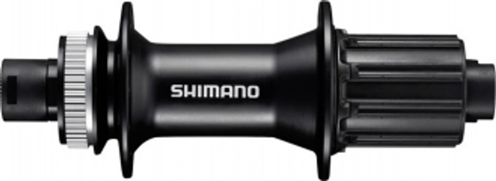 Втулка задн. Shimano MT400-B 8-11ск., 32отв., OLD:148мм, под полую ось 12мм, цв. Черный EFHMT400BB