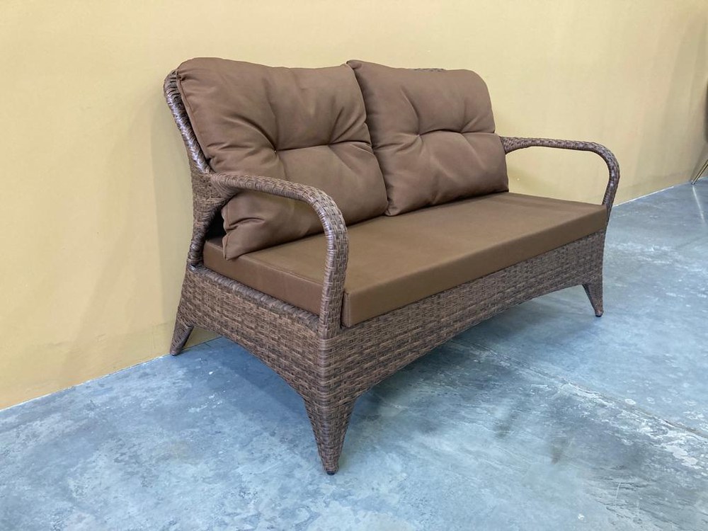 Двухместный диван из искусственного ротанга Веранда арт.75387-2