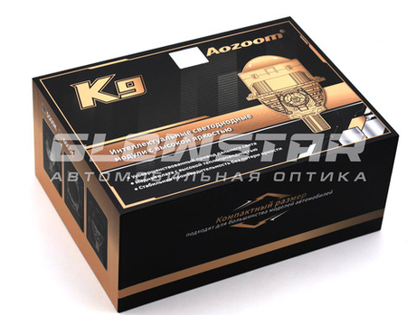 Билед модули Aozoom K9 3.0 дюйма, 2 чипа, 5500K, 12V, 65W/73W, крепление 3R и съемное гаечное (комплект, 2шт)