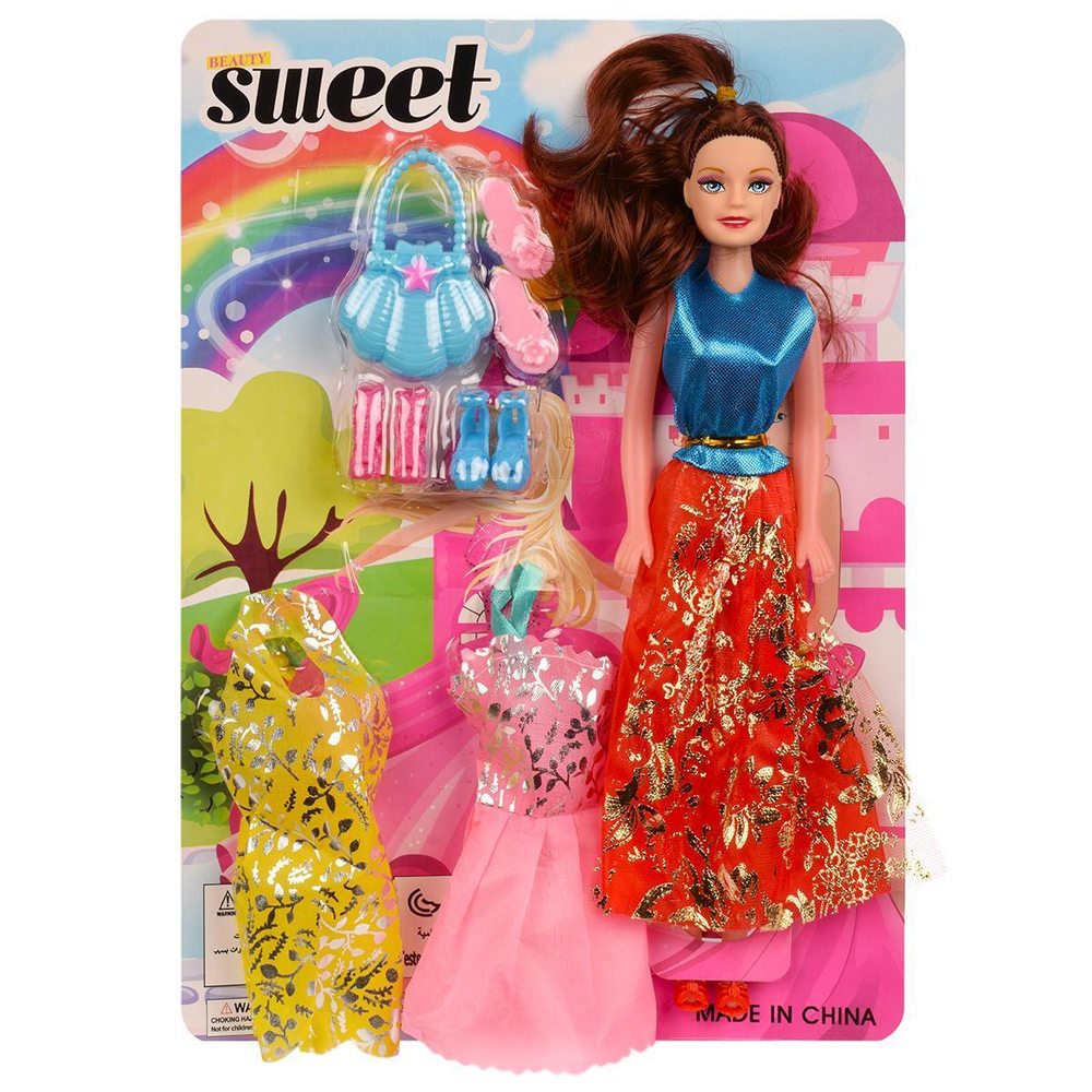 Кукла тип Модель с аксесс. 34см, блистер 611-4