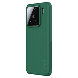 Чехол зеленого цвета (Dark Green) от Nillkin c поддержкой MagSafe для Xiaomi 15, серия Super Frosted Shield Pro Magnetic Case