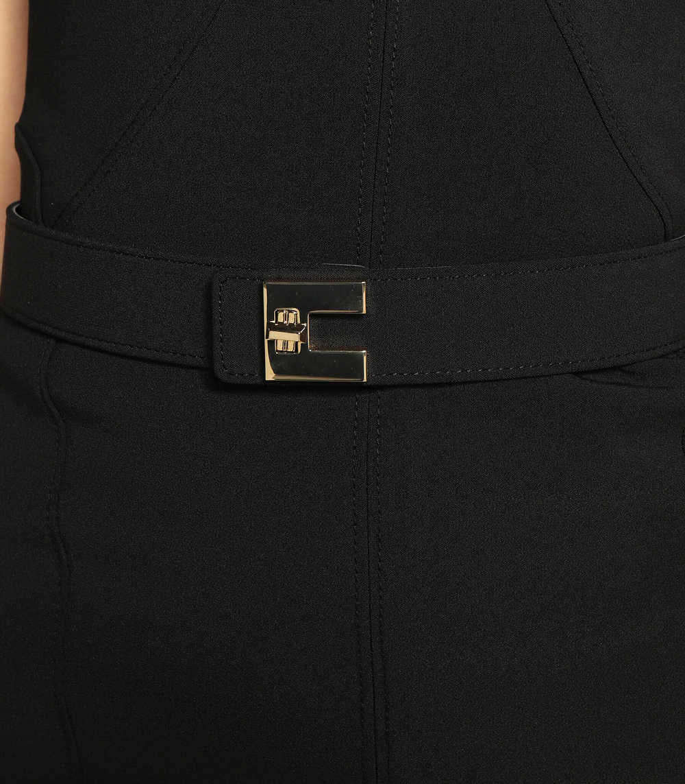 платье с ремешком Elisabetta Franchi - черный(AB33631E2)