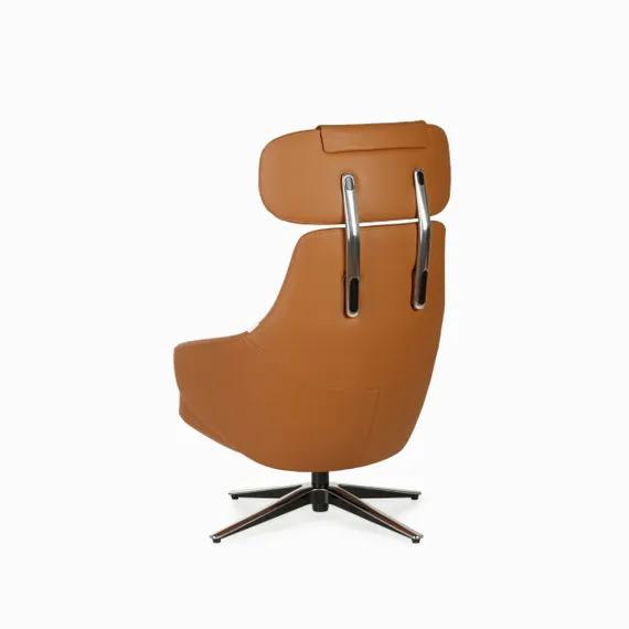 Кресло Stena коричневая экокожа