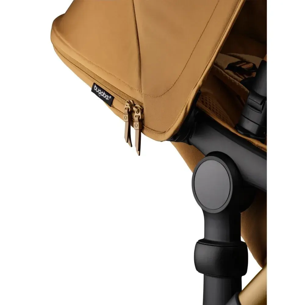 Коляска 2 в 1 Bugaboo Fox 5 Complete Noir Limited Edition Amber Glow