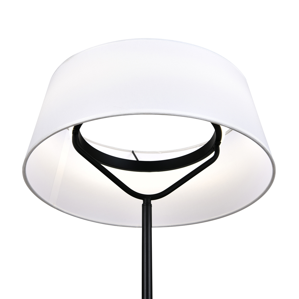 Настольный светодиодный светильник 13Вт, 1040Лм, 4500К, Ra>80, металл/ткань, черный/белый