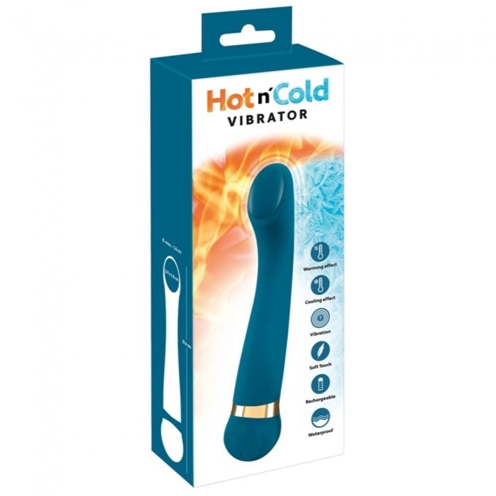 Вибромассажер с температурными режимами Hot &amp;amp, Cold бирюзовый (Цвет: бирюзовый)
