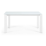 ATTA Стол 160 (220) x90 белое стекло