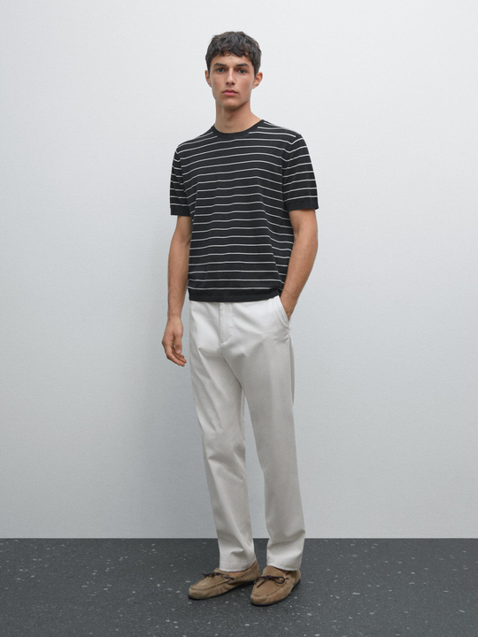 Massimo Dutti Джоггеры из смесового хлопка, каменный