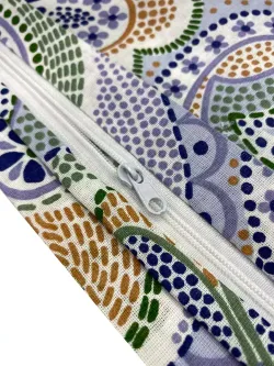 Наволочка комплект 2шт перкаль Сказка "Бисер" 45х45 см на молнии