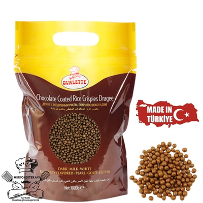 Мини криспи «OVALETTE» воздушный рис в молочном шоколаде