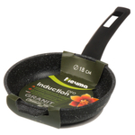 Сковорода литой алюминий, 18 см, антиприг, Мечта, Гранит black Induction Pro, бакелит руч, индукц