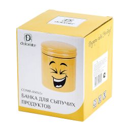 Банка для сыпучих продуктов " " d=10,5см. h=12см. v=480мл. (керамика)